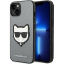 Dėklas Karl Lagerfeld KLHCP14MSAPCHG iPhone 14 Plus 6,7" hardcase sidabrinė/sidabrinis Saffiano Choupette Head Patch Dėklas Karl Lagerfeld KLHCP14MSAPCHG iPhone 14 Plus 6,7" hardcase sidabrinė/sidabrinis Saffiano Choupette Head Patch