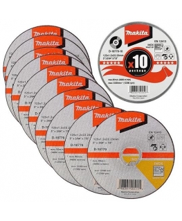 Makita D-18770-10 Pjovimo diskas 125 X 1,2 WA60T-BF RST/ Metalui (10Vnt.)