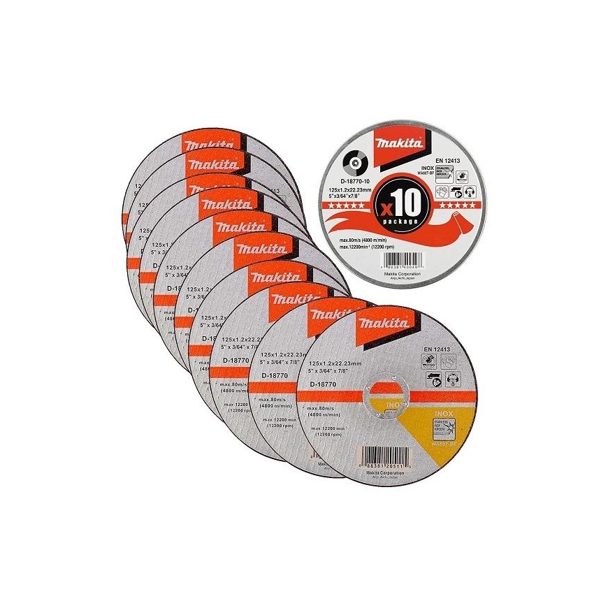 Makita D-18770-10 Cutting disc 125 X