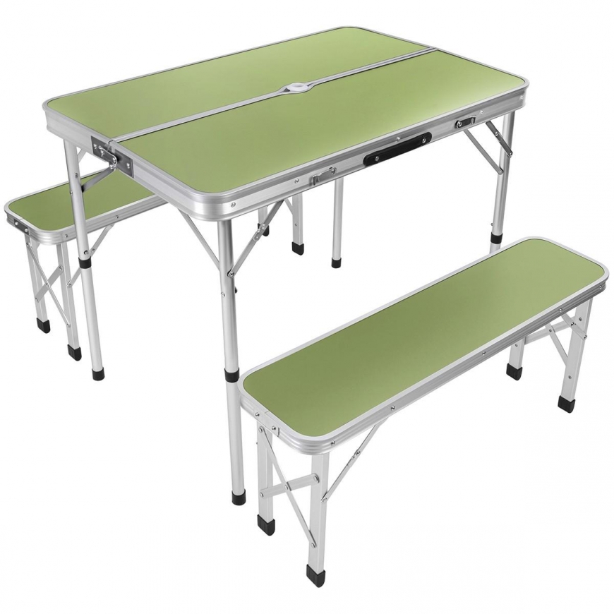 Enero Camp STOLIK Turistinis sulankstomas KEMPINGOWY 90x60x70CM I 2 ŁAWKI 87x23x39CM – 3