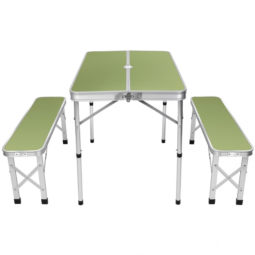 Enero Camp STOLIK Tourist folding KEMPINGOWY 90x60x70CM I 2 ŁAWKI 87x23x39CM – 5