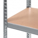 GreenBlue GB378 Metāla glabāšanas skapja plaukti 175kg x5 180x90x40cm cinkots salokāms MDF
