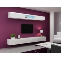 Cama viesistabas skapja komplekts VIGO 12 balts / balts spīdums Cama viesistabas skapja komplekts VIGO 12 balts / balts spīdums
