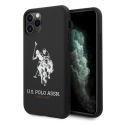 Case Us Polo Assn US Polo USHCN65SLHRBK iPhone 11 Pro Max Black/Black Silicone Collection