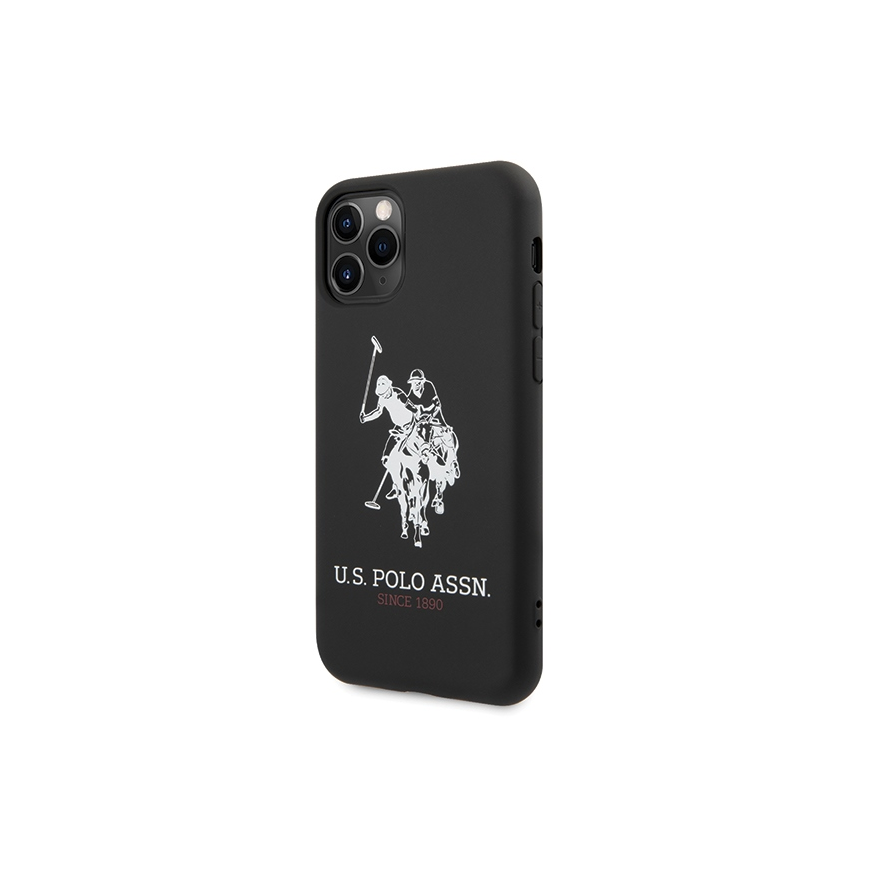 Case Us Polo Assn US Polo USHCN65SLHRBK iPhone 11 Pro Max Black/Black Silicone Collection – 2