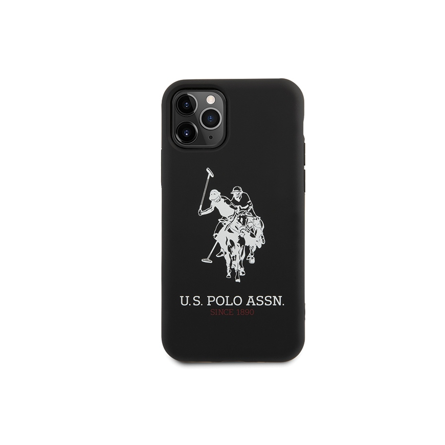 Case Us Polo Assn US Polo USHCN65SLHRBK iPhone 11 Pro Max Black/Black Silicone Collection – 5