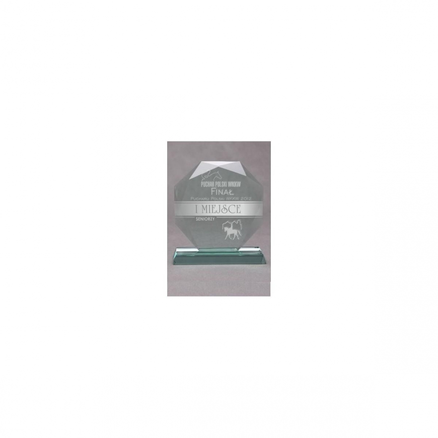 Tryumf Trofeum szklane grawerowane su etui – 2