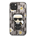 Karl Lagerfeld case for iPhone 13 Mini KLHCP13SPMNFIK1 gray hard case Monogram Iconic Karl