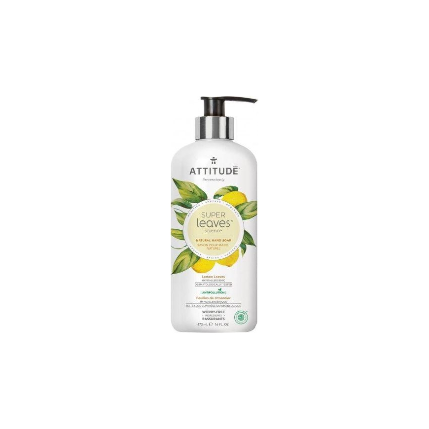 Attitude Attitude, Super Leaves, hand soap, linden leaves, 473ml