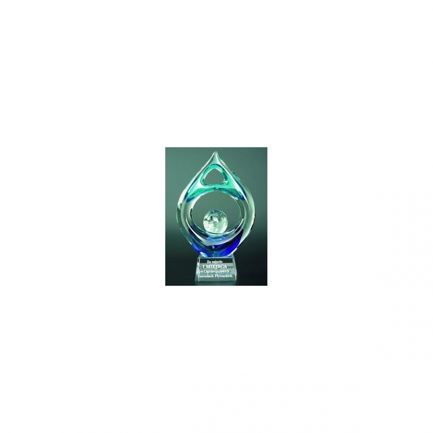 Tryumf Trofeum szklane grawerowane with etui – 2