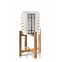 Mondex AVA pot on a stand 18xh20cm - white, gold Mondex AVA pot on a stand 18xh20cm - white, gold