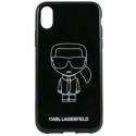 Karl Lagerfeld iPhone XR PC/TPU Glitter Ikonik White Outline Black Karl Lagerfeld iPhone XR PC/TPU Glitter Ikonik White Outline Black