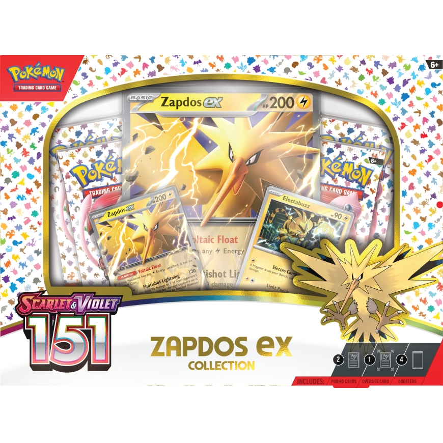 Pokemon Scarlet & Violet 3.5: 151 Zapdos ex Trading Card Set – 2