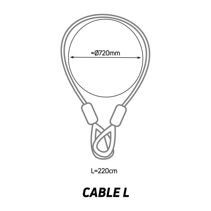 ZEFAL K-TRAZ CABLE L dviračio spyna