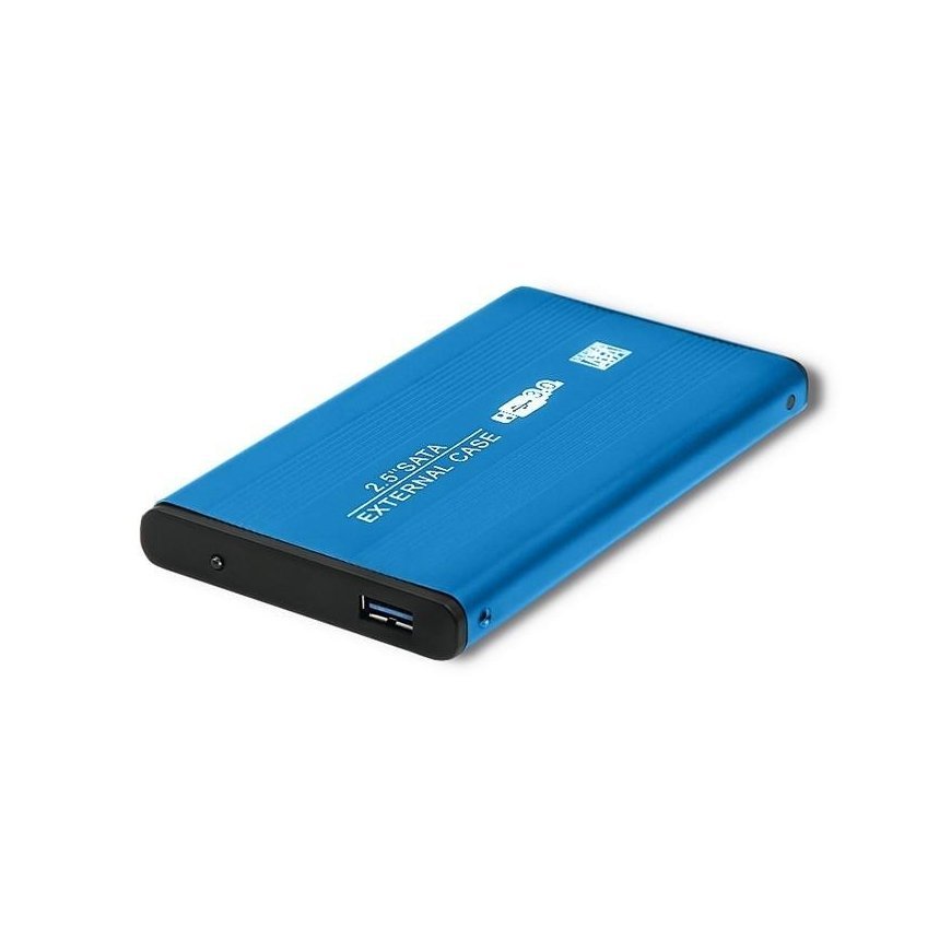 QOLTEC external hard drive case HDD/SSD 2.5" SATA3 USB 3.0 Blue – 2