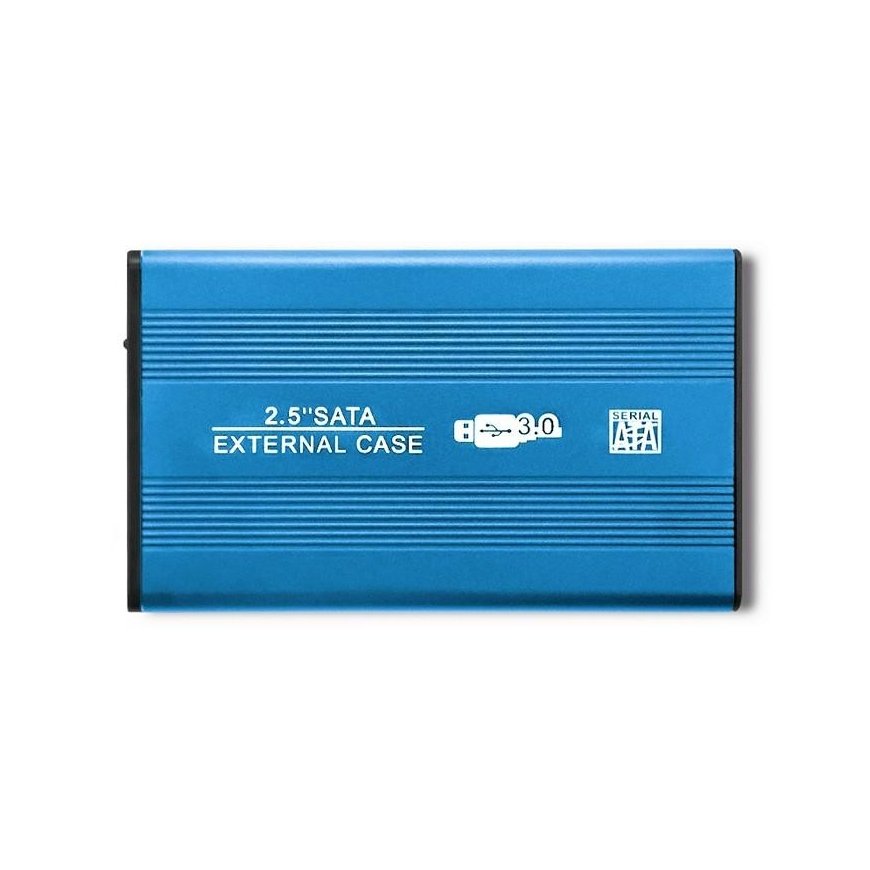 QOLTEC external hard drive case HDD/SSD 2.5" SATA3 USB 3.0 Blue – 3