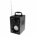 Media-Tech BOOMBOX Sidabrinis - Bluetooth garsiakalbis with built in woofer, FM radio, MP3 grotuvas, lithium battery, 600W PMPO.