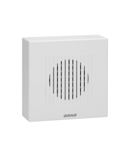 Orno Wired electronic one-tone doorbell RINGIL MINI AC, 230V, white