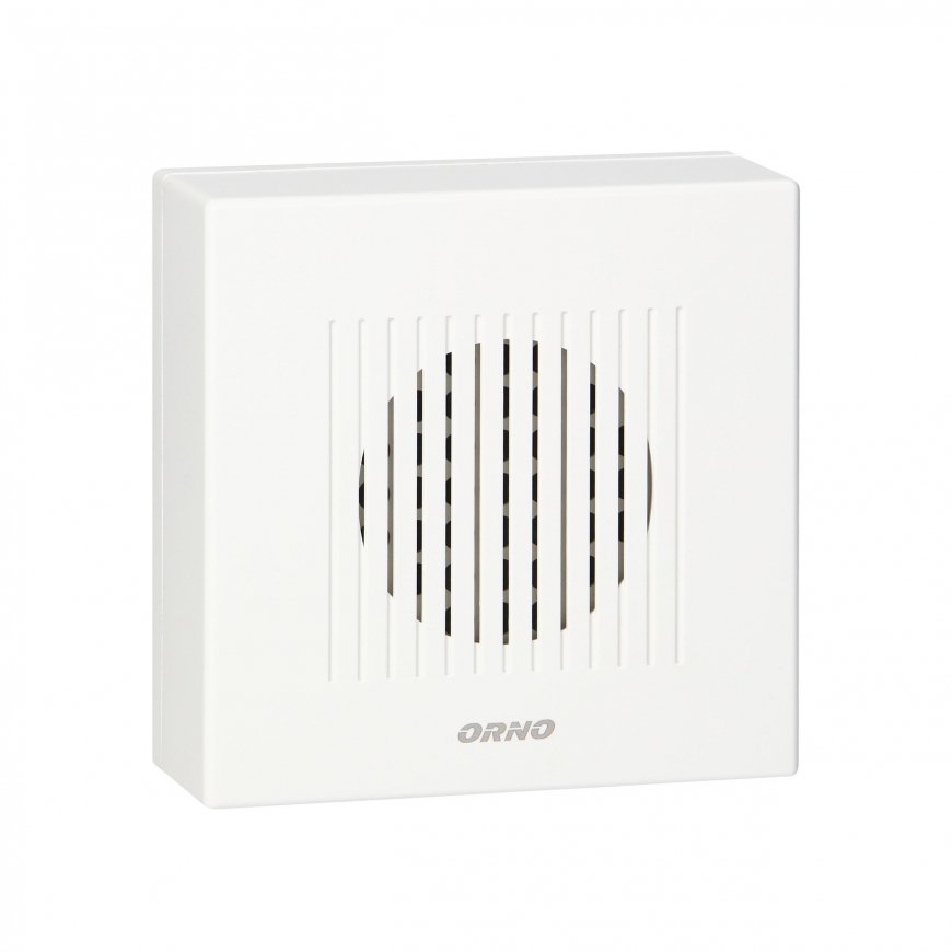 Orno Wired electronic one-tone doorbell RINGIL MINI AC, 230V, white – 5