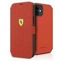 Case Ferrari FESPEFLBKP12SRE iPhone 12 mini 5.4" red/red book, perforated Case Ferrari FESPEFLBKP12SRE iPhone 12 mini 5.4" red/red book, perforated