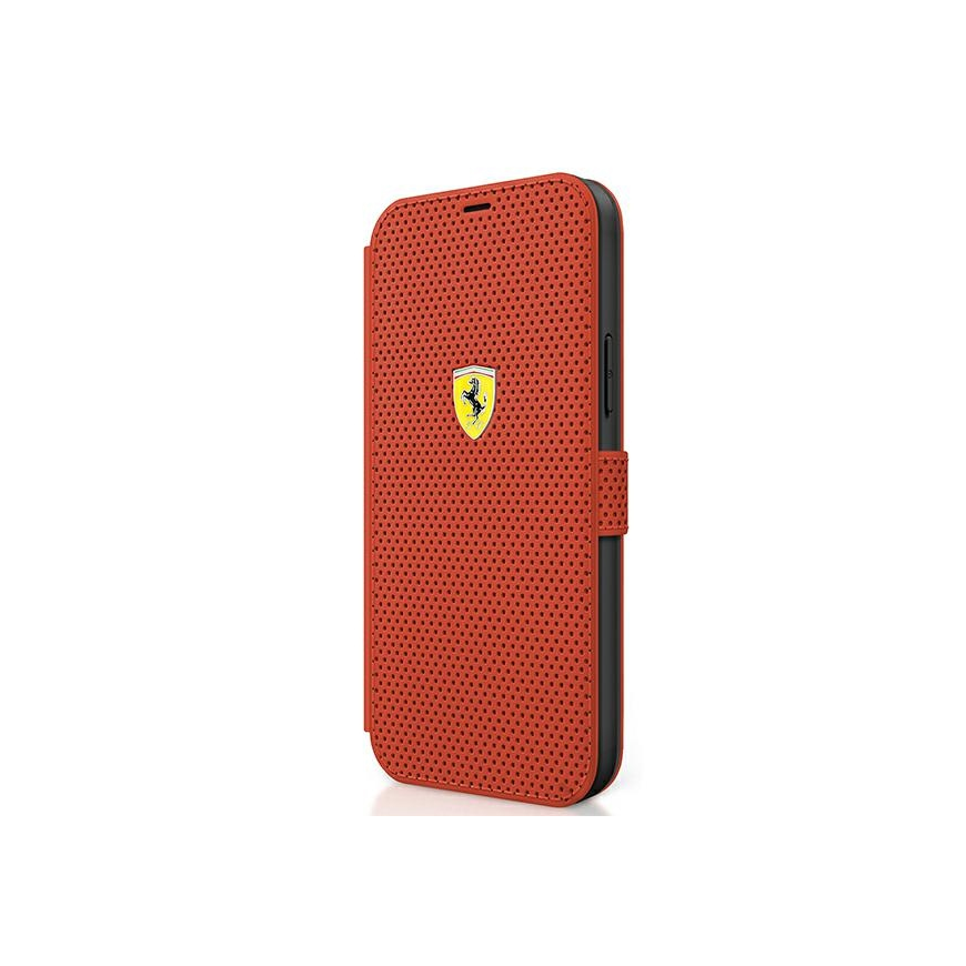 Case Ferrari FESPEFLBKP12SRE iPhone 12 mini 5.4" red/red book, perforated – 4