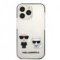 Karl Lagerfeld Case iPhone 13 Pro Max KLHCP13XTPEKCW Black Hard Case Iconic Karl & Choupette
