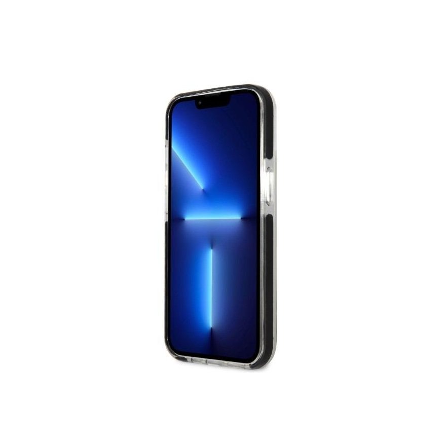 Karl Lagerfeld dėklas iPhone 13 Pro Max KLHCP13XTPEKCW juodas kietas dėklas Iconic Karl & Choupette – 4