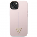 Guess GUHCP14MSLTGU iPhone 14 Plus 6.7 inch Purple/Purple Hard Silicone Triangle Case