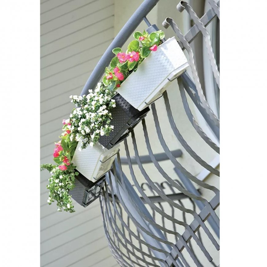 Prosperplast div class"int_ce_html"Flower pot with hooks Ratolla Case DRL600PW white/div – 2