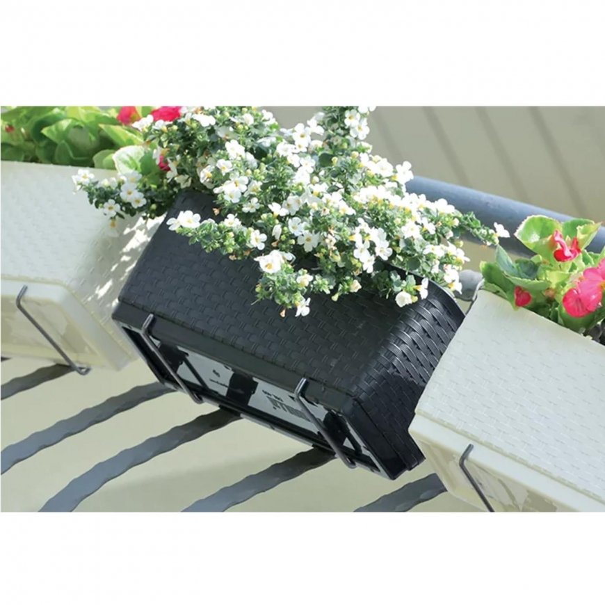 Prosperplast div class"int_ce_html"Flower pot with hooks Ratolla Case DRL600PW white/div – 3