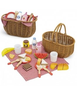 Vigan Viga Toys VIGA Drewniany Rinkinys Piknikowy 30 el.