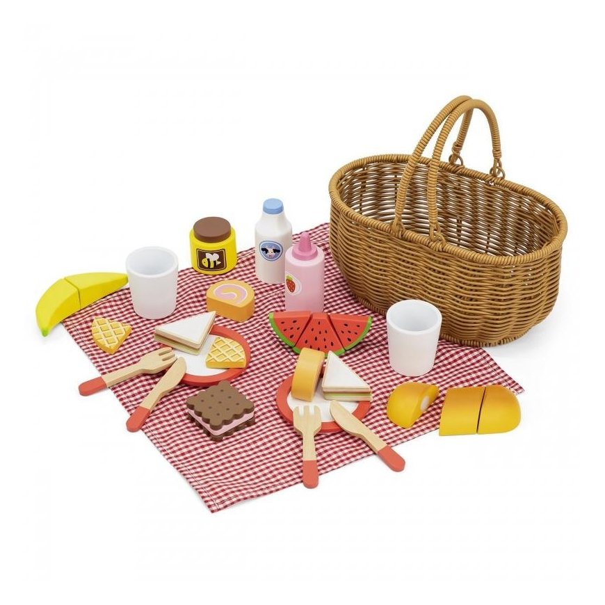 Vigan Viga Toys VIGA Drewniany Rinkinys Piknikowy 30 el. – 2