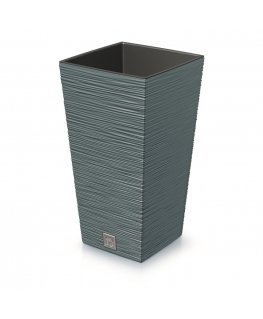 Prosperplast FURU SQUARE flowerpot - Scandinavian blue color