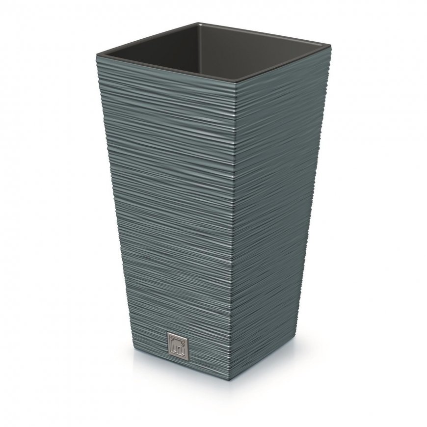 Prosperplast FURU SQUARE flowerpot - Scandinavian blue color