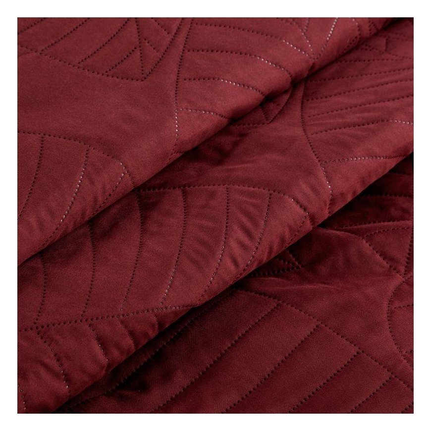 Eurofirany DESIGN 91 BONI / 6 Bedspread, quilted by hot pressing with leaf pattern, 170X210 cm, color: brick – 5
