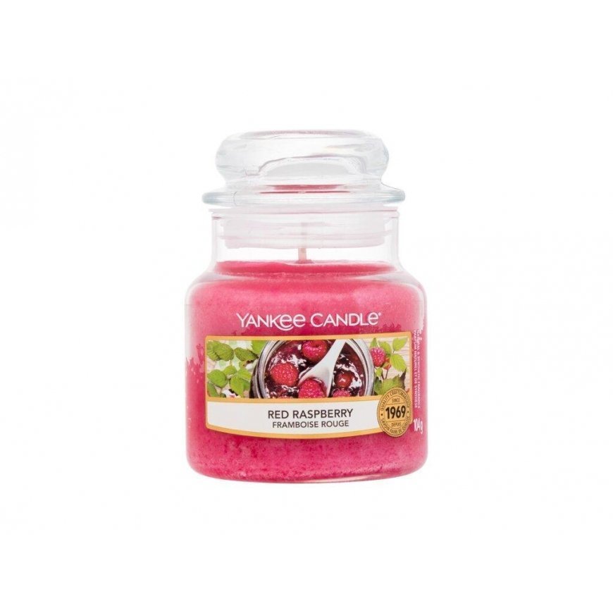 Yankee Candle Small Jar mała świeczka zapachowa Raudona Raspberry 104g