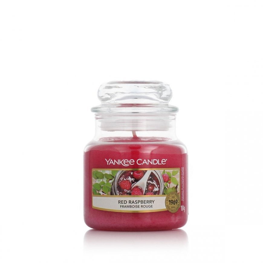 Yankee Candle Small Jar mała świeczka zapachowa Raudona Raspberry 104g – 2