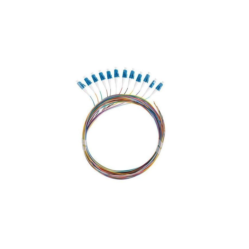 PIGTAIL FIBER SM LC/UPC SEMI TIGHT 9/125 G657A1 12X2M MULTICOLOR LANBERG – 3