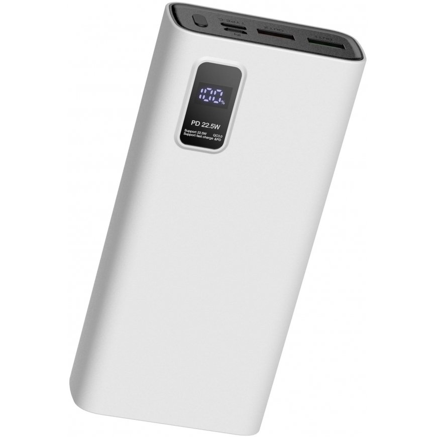 Platinet power bank 20000 mAh PD QC LED, black