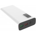 Platinet power bank 20000 mAh PD QC LED, black Platinet power bank 20000 mAh PD QC LED, black