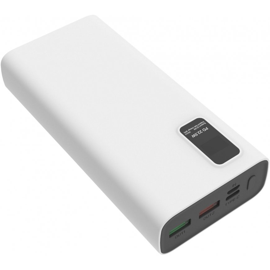 Platinet galios bankas 20000 mAh PD QC LED, juoda – 4