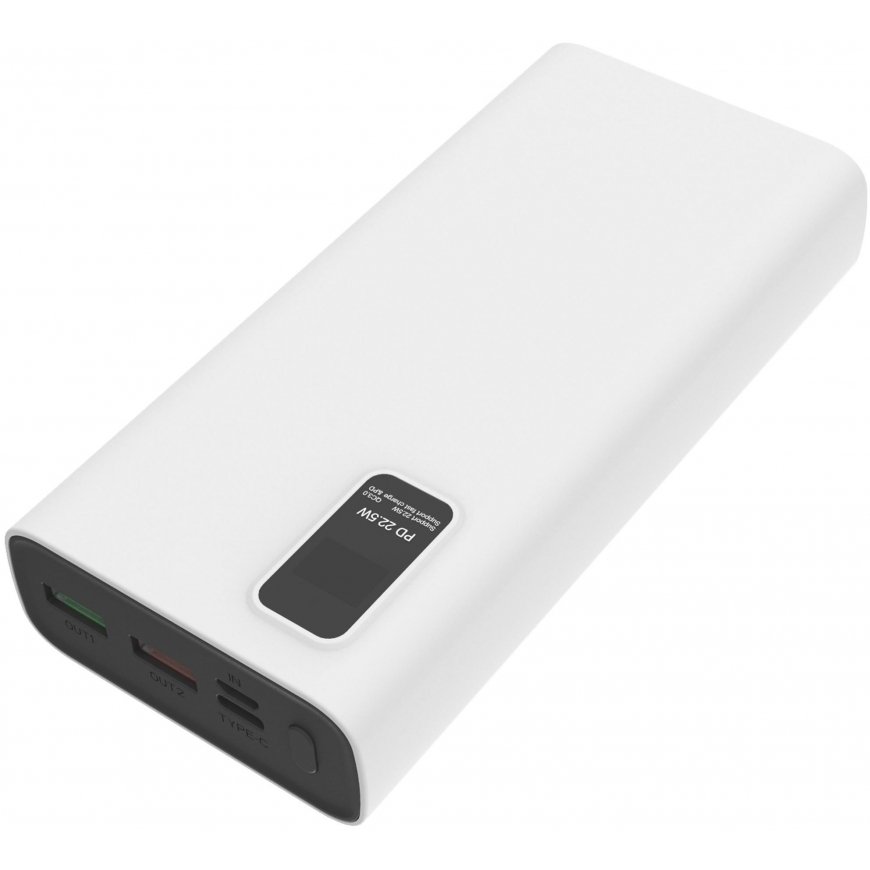 Platinet galios bankas 20000 mAh PD QC LED, juoda – 5