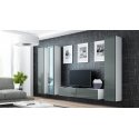 Cama Living room cabinet set VIGO 15 white/grey gloss Cama Living room cabinet set VIGO 15 white/grey gloss