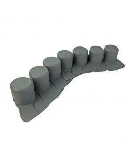 Prosperplast Garden palisade lawn border 405 CM gray