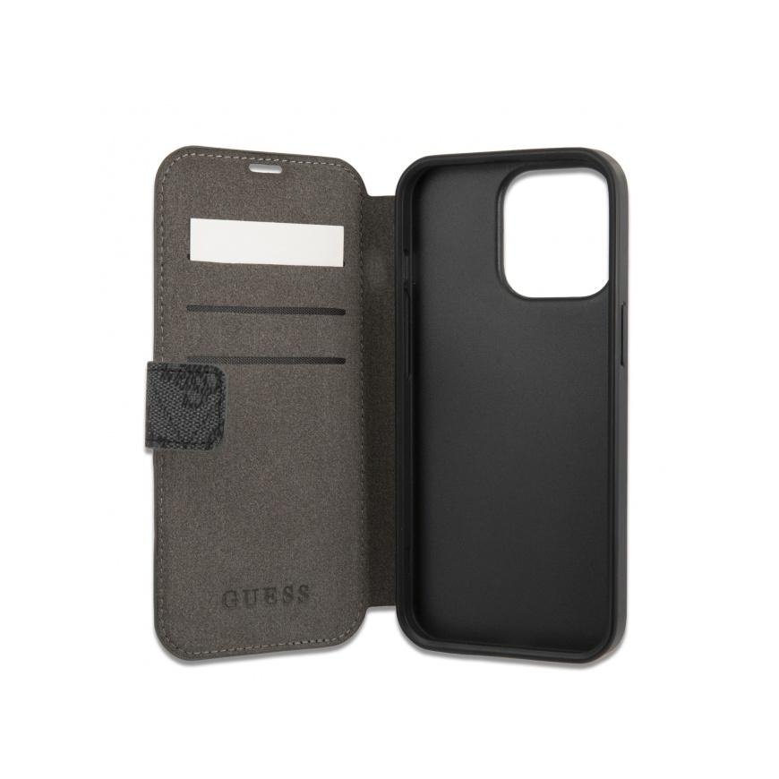 Cg Mobile France GUBKP13L4GMGGR Guess PU 4G Metal Logo Case for iPhone 13 Pro Gray (Grey) – 5