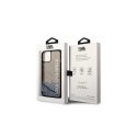 Karl Lagerfeld dėklas, skirtas iPhone 14 Pro Max 6.7" KLHCP14XLCKVK Juodas Hard Case Magsafe Liq Glitter Elong