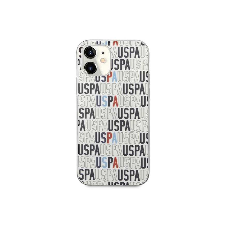Case US Polo Assn US Polo USHCP12SPCUSPA6 iPhone 12 mini 5.4" White / White Logo Mania Collection – 3