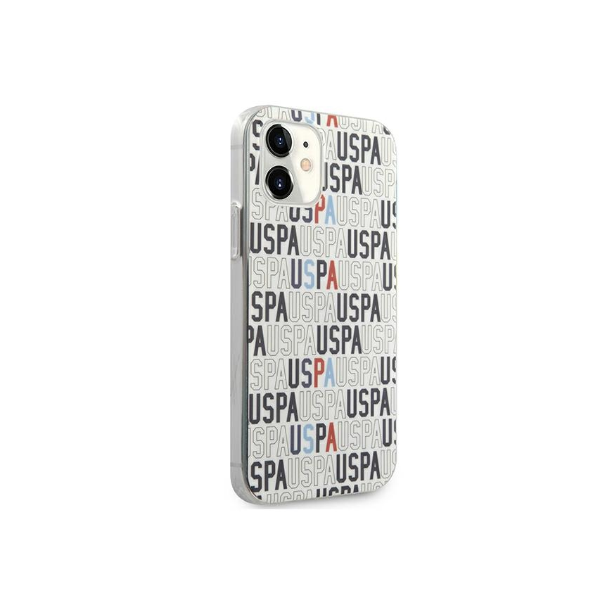 Case US Polo Assn US Polo USHCP12SPCUSPA6 iPhone 12 mini 5.4" White / White Logo Mania Collection – 4