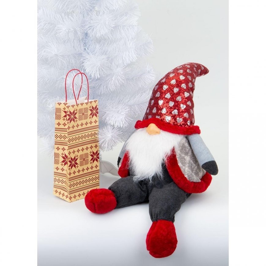 Saska Garden sitting Santa Claus 92cm