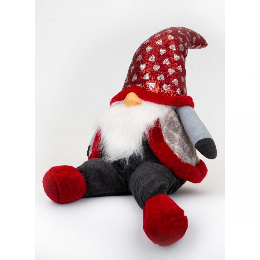 Saska Garden sitting Santa Claus 92cm – 3
